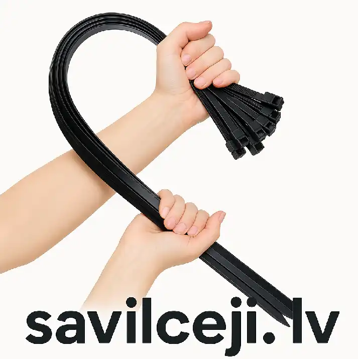 Dažādu materiālu un krāsu savilcēji dažādiem vides apstākļiem - UV izturīgi, karstumizturīgi un standarta